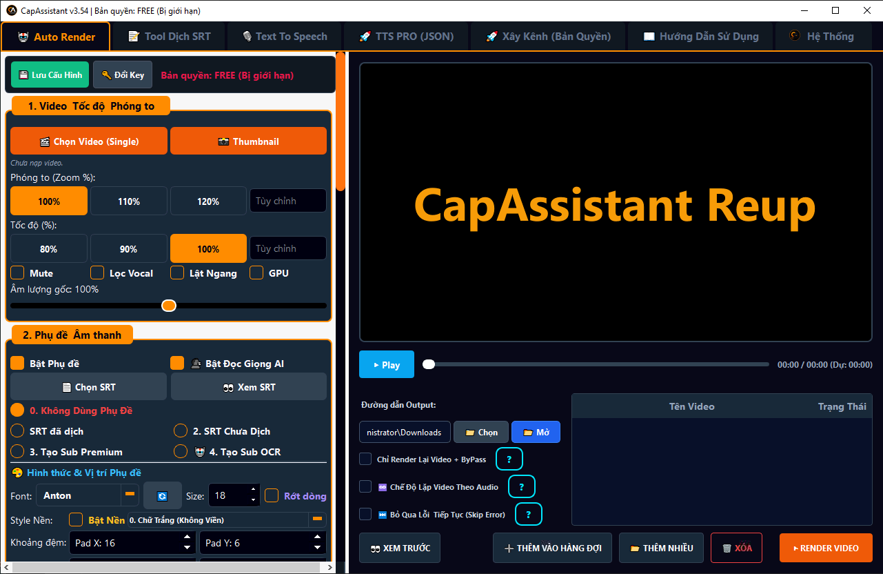CapAssistant Reup UI